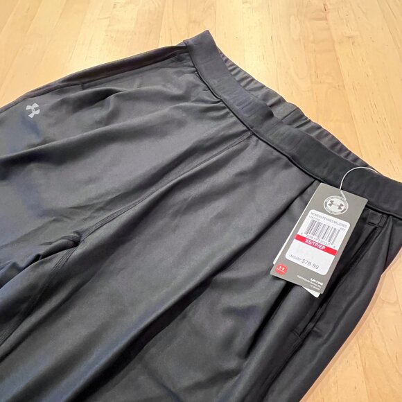 NWT Under Armour UA Harem Jogger XS/S Black Shine StudioLux Stretch Pants - Picture 3 of 4